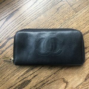 Chanel - Timeless Zipped Caviar Wallet